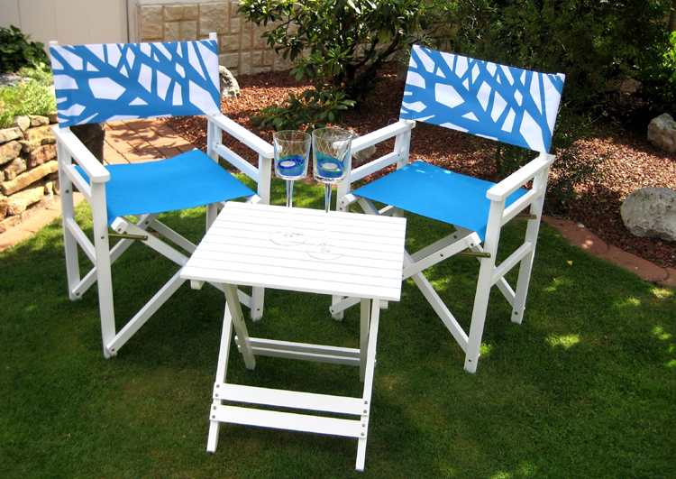 Balkonset Leco Holz Sitzgruppe Klapptisch 2x Stuhl Gartentisch Tisch