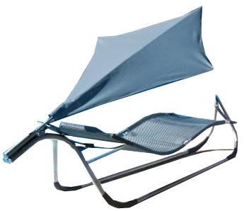 Leco Design Relaxliege Hängematte + Sonnensegel Dragon Sonnenliege