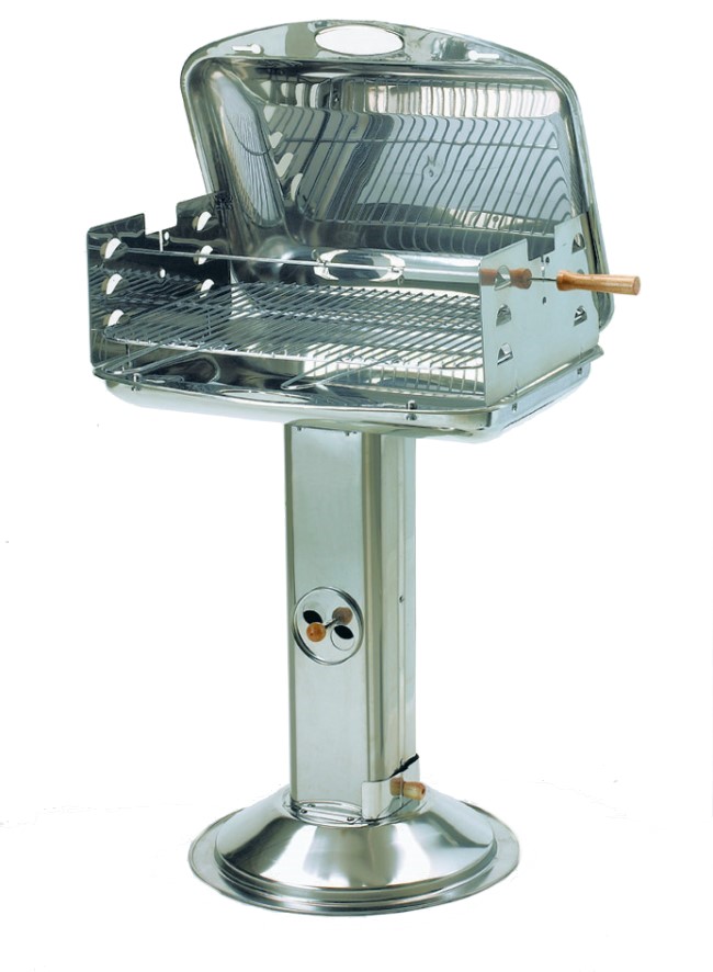 Landmann Edelstahl Säulengrill 124cm Holzkohlegrill Garten Grill NEU eBay